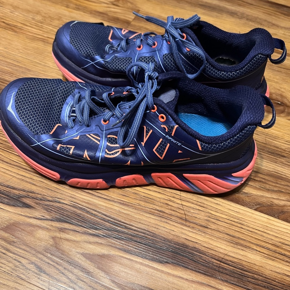 Size 8.5 - Hoka One One Infinite Blue - 1009649-CFNC - Picture 2 of 6